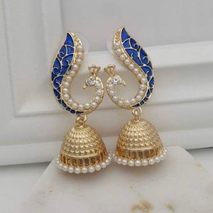 Beautiful Peacock Dangle Earrings